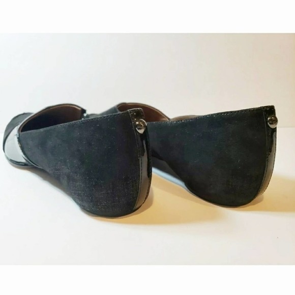 Donald J. Pliner Black Leather Flats Suede Brix Moccasin Size 6 - Picture 9 of 12